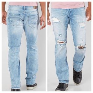Buckle Carter Straight Stretch Jean | 30R | Lt Bl